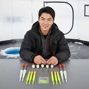 빙어 붕어 겨울 얼음낚시 찌 15종 세트 민물 낚시용품 채비 모음