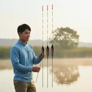 민물 붕어낚시 고감도 발사 막대찌 3p세트 39.5cm 저부력찌