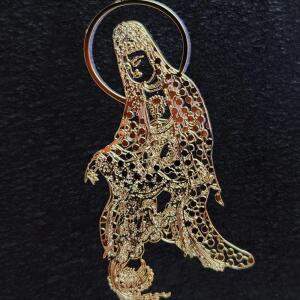 [2개구성] 수월관음도 골드 메탈스티커 디자인 상품 부처님 한국상품 외국인선물 AEWF13B39