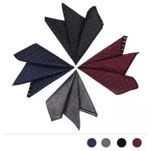 미로 흰점 패턴 행커치프/모임