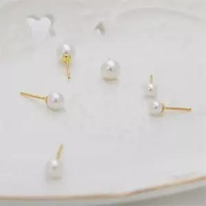 [다잇템]여자 호텔리어 14k 진주 골드핀 승무원 귀걸이_P339731672