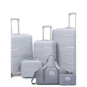 대형 20인치 휴대용 세트 가방 남녀 지퍼 폴리에스터 6종 여행 소재 공용