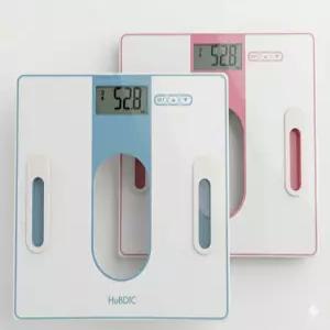 휴비딕 체지방 체중계 체수분 근육 골량 기초대사량 측정 HBF-100 (블루/핑크)