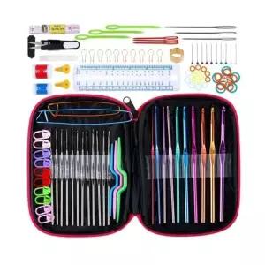 뜨개질 바늘 골무 코바늘 100p 풀세트 손뜨개 취미 수예 손뜨개 패키지 용품