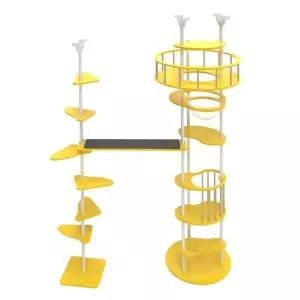 오르 ORC-701HSRG 캣폴 원목 고양이 투명해먹 스크래쳐 숨숨집 캣타워