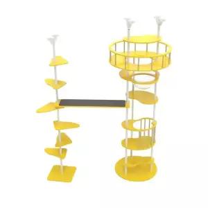 오르 ORC-401HSRG 캣폴 원목 고양이 투명해먹 스크래쳐 숨숨집 캣타워