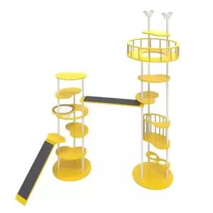 오르 ORC-601HSRG 캣폴 원목 고양이 투명해먹 스크래쳐 숨숨집 캣타워