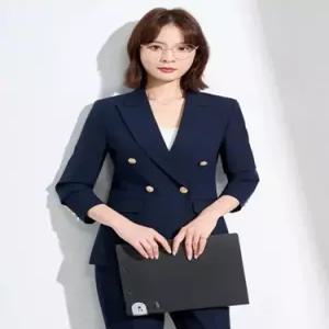 네이비 봄 오피스룩 정장 작업복 여자정장세트 코트 세트 ible1