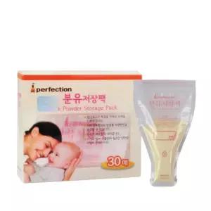 퍼펙션 분유 저장팩 핑크30매/모유/비닐팩/가성비/가정/보관/모유팩/간편한/고급형/고내열/구성/기본형