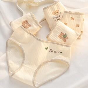 소소데이 주니어 곰돌이 면 스판 팬티 5종 세트 사계절 데일리 요일 속옷