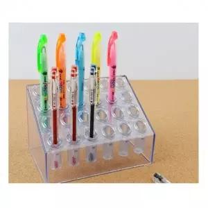 투명 아크릴 계단식 볼펜 진열대 연필 화장 소품정리
