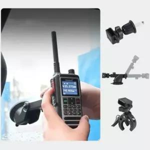 다용도 무전기 거치대 오토바이 자전거 핸들 받침대 오토바이 받침대 정리대 무전기 경비실 차량용 흡착식