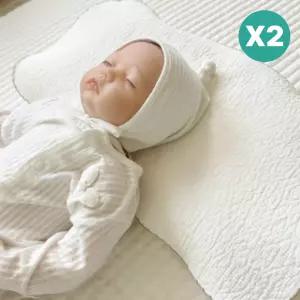 제이앤제나 아기 베개 시트 태열방지 인견 화이트 X2