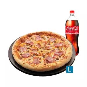 (도미노피자) 베이컨체더치즈L(씬)+콜라 1.25L