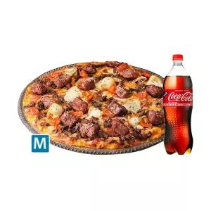 (도미노피자) 와일드 와일드 웨스트 스테이크 피자 M+콜라 1.25L