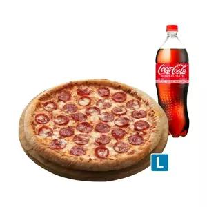 (도미노피자) 페퍼로니L(오리지널)+콜라 1.25L