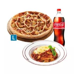 (도미노피자) 포테이토오리지널L+ 뉴치볼스파게티+콜라1.25