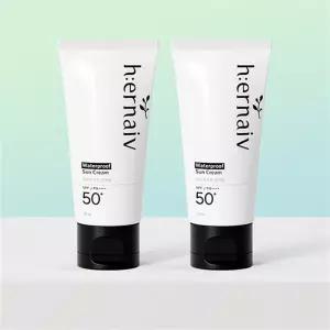 워터프루프 선크림 50ml 아기 물놀이 선크림 SPF50+, 2개