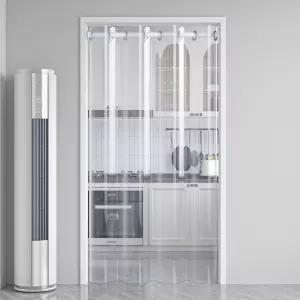 버티컬 롤스크린 주름문 안전손잡이 도어 콤비 칸막이문
