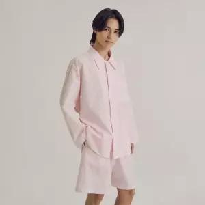 [갤러리아] [오르시떼] 남녀공용 H320 프라터핑크 긴소매+5부팬츠 파자마 세트