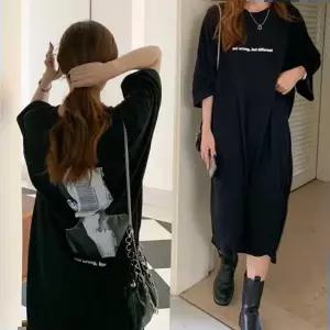 간편외출스타일링 빅사이즈 여성 임산부 임부복 간편 외출 원피스