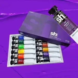 신한 EQ52IM13 SH 유화물감세트 50ml 12색 전문가용