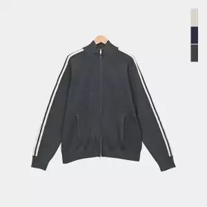 스콰즈 남성 트랙 하이넥 니트 집업가디건 SYHT010