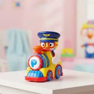 뽀로로 스팀기차 LED 멜로디 기차놀이 연기나는 작동 장난감 자동차 트레인 캐릭터 어린이