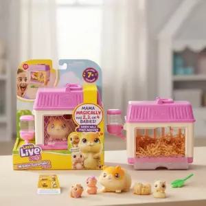 영실업 마마 서프라이즈 미니스 햄스터 라이브펫 인형 장난감 동물키우기 인형놀이 반려동물