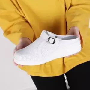 CCS7EE3여성용 통굽 슬립온 샌들 봄 여름 경량 디자인