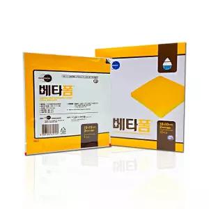 베타폼 10cm x 10cm x 5mm 10매입 욕창밴드 습윤드레싱 드레싱밴드 욕창 감염예방 상처치료 상처보호