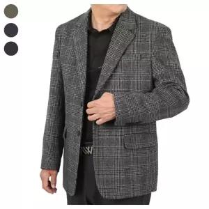 남자 간절기 국내제작 체크 울 콤비자켓 DA-L-CO-Q001-베이지