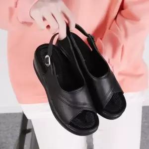 |CCS7EDF|여성 여름 통기성 쿠션 웨지 오픈토 샌들