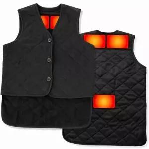 여성용 겨울 온열 누빔 조끼 내복 겸용 기모조끼 이너조끼