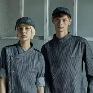 블랙 XL 크로스넥 조리사복 면조리복 요리사복 카페유 kjo6+1Ysh