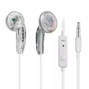 호환  NICEHCK 트레이스리스 컬러풀 HIFI 인이어 이어폰 다이내믹 유닛 스포츠 음악 헤드셋 마이크 이어버