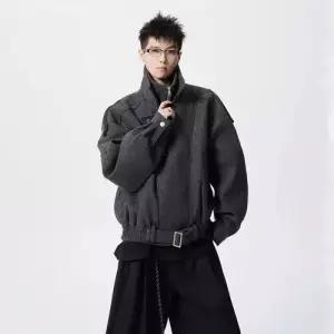 모직 남사친 하프 봄 이중 자켓 칼라 커플 코트 원픽1