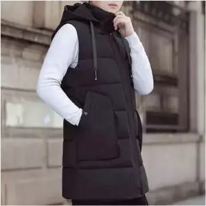 패딩 롱조끼 남자 베스트 후드 충전재 패딩쪼끼 웰론