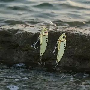 싱킹 메탈 바이브 18g 골드 3p세트 바다 루어낚시 채비 메탈지그