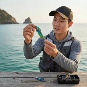 바다 루어 낚시용 메탈 바이브 18g 3종 세트 싱킹 가짜미끼