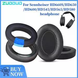 Sennheiser HD660S/HD650/HD600/HD545/HD565/HD580 게임용 헤드폰용 ZUODUO 교체용 메쉬/아이스 젤/가죽 이