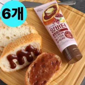 복음자리 팥이듬뿍 앙버터 스프레드 잼 튜브 6개 캠핑