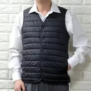 남성 경량 패딩 조끼 이너용 베스트 브이넥