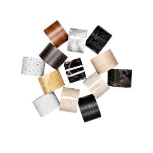 PVC 벽지 목재 캐비닛 허리선 스트립 수리 자체 방수 유리 접착 벽 장식 무늬 돌 이음새 웰트