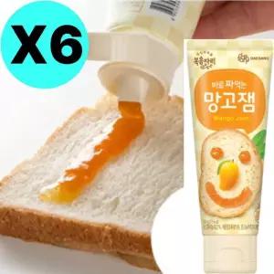 복음자리 바로 짜먹는 망고잼 튜브 100g X6 캠핑 휴대