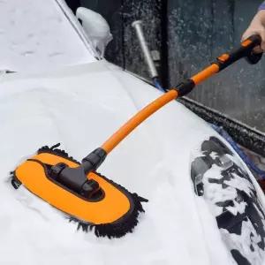 세차밀대 Q4E9P0L4 세차걸레 브러쉬 HB타입 셔닐재질 휘어진봉