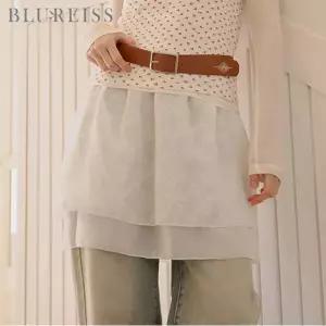 [블루레이스] 시스루 레이어드 스커트_B6M1SK8211