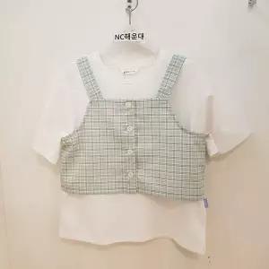 [보리보리/소이]체크 뷔스티에 조끼 23m5681mt  여아 여름상품 초특가