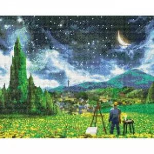 ( )반 고흐 별이 빛나는 밤 캔버스 보석십자수 40x50