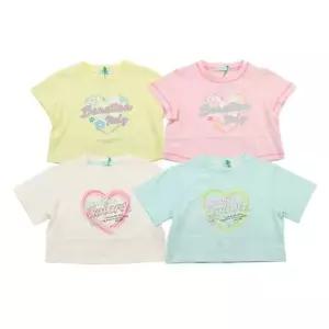 [갤러리아] 베네통키즈(26S)썸머 5부 크롭 티셔츠  QATS17631/QATS16631